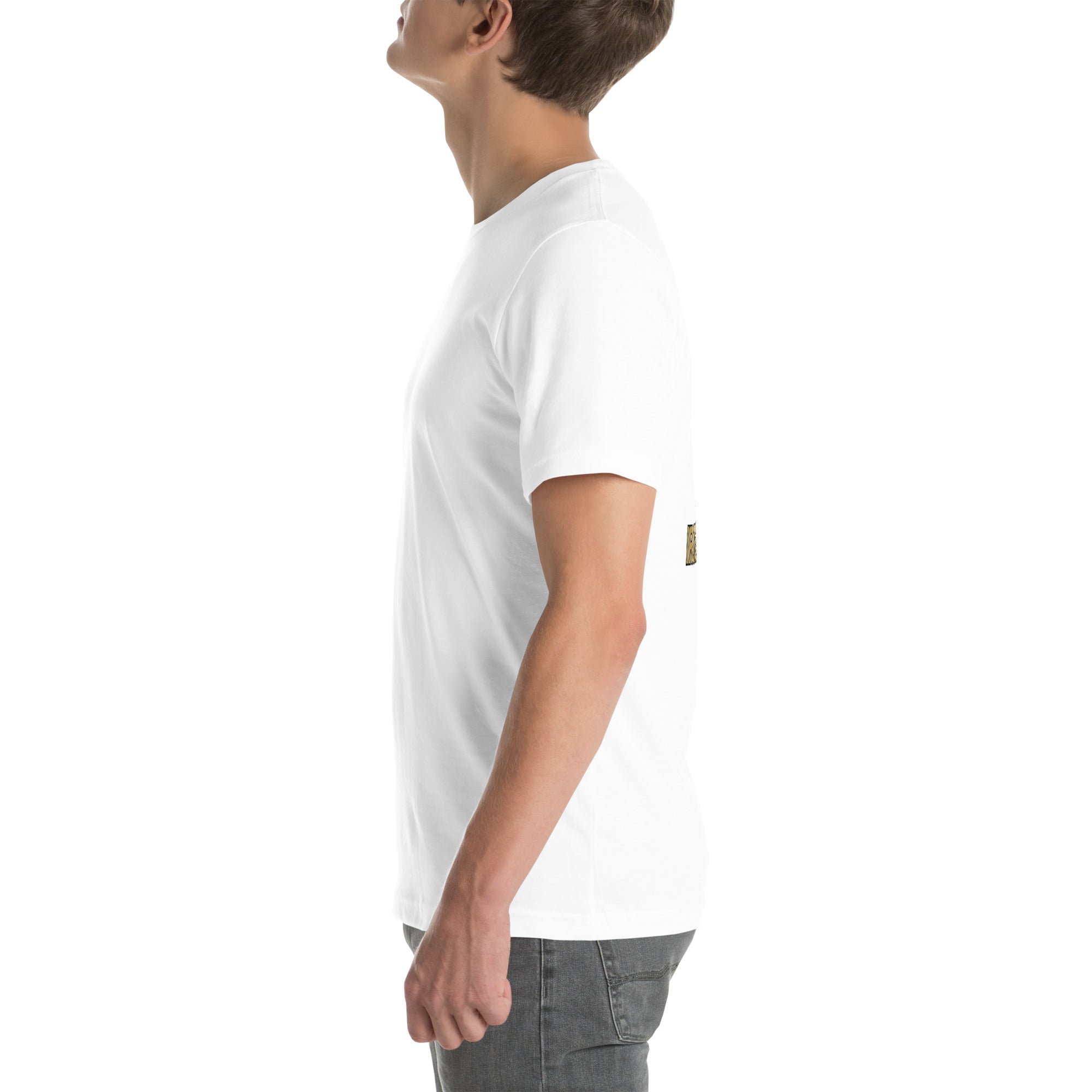 Iron Cross Psalm 28:7 Sleeve Tee — sleeve verse print